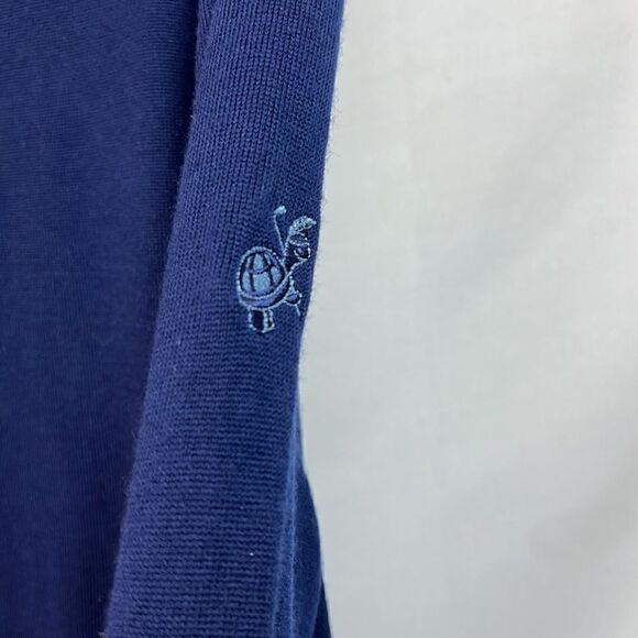 Polo Ralph Lauren Golf Navy Blue Wool MenuButton Pullover sweater NWT size XL - Picture 5 of 12